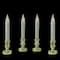 White & Gold LED C5 Flickering Window Christmas Candle Lamp With Timer